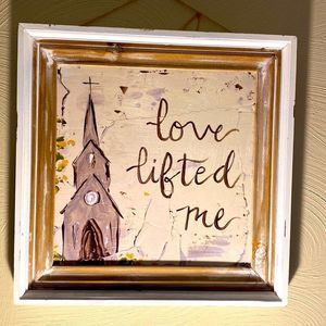 “Love Lifted Me” Artwork Dual Frame Church Scene